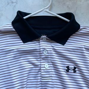 M’s Under Armour Striped Polo